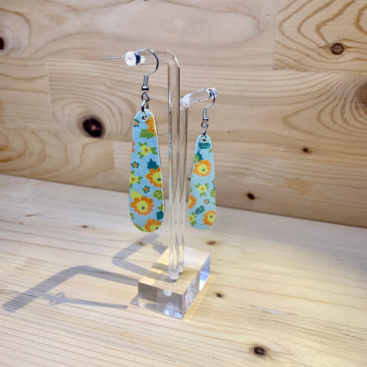 Wood Based Earrings - Flowers