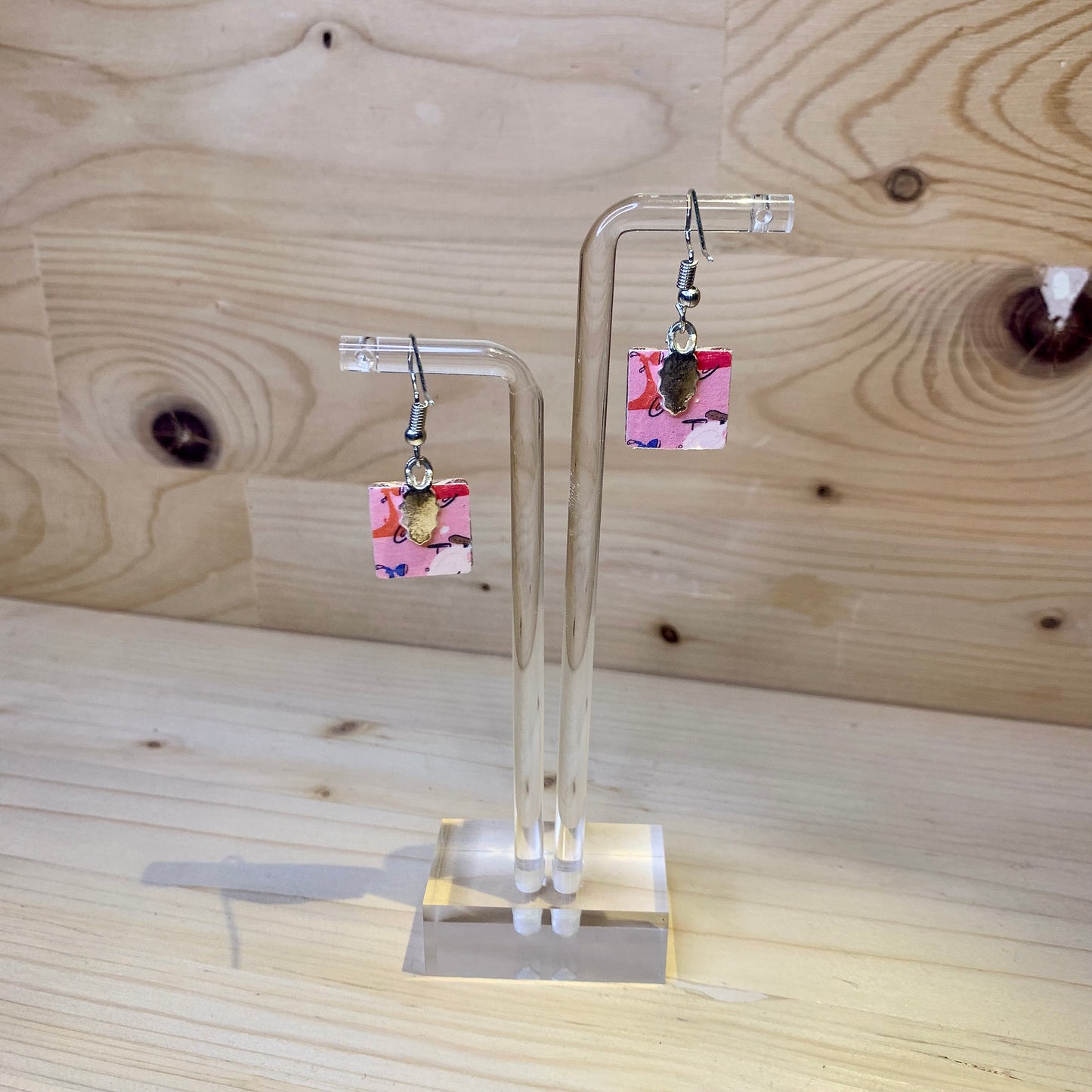 Travel Earrings - Florida Pink Flamingo