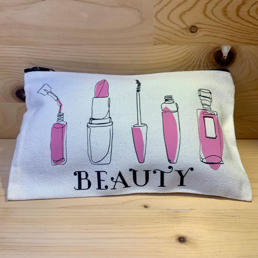 Canvas Makeup Bag - Beauty