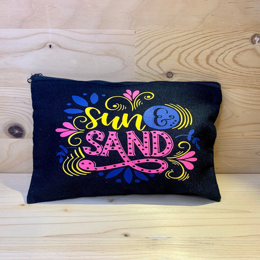 Canvas Makeup Bag - Sun and Sand