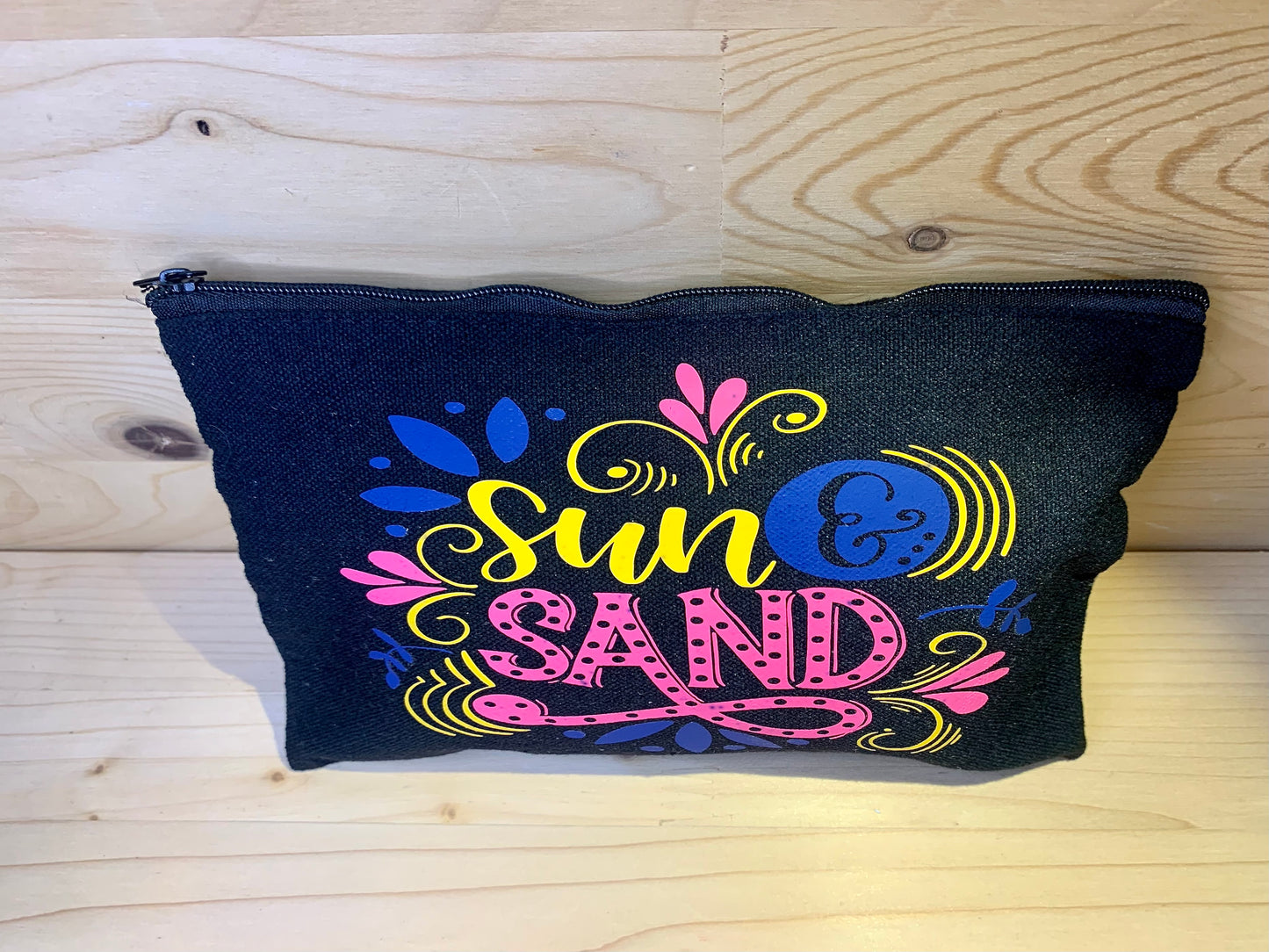 Canvas Makeup Bag - Sun and Sand