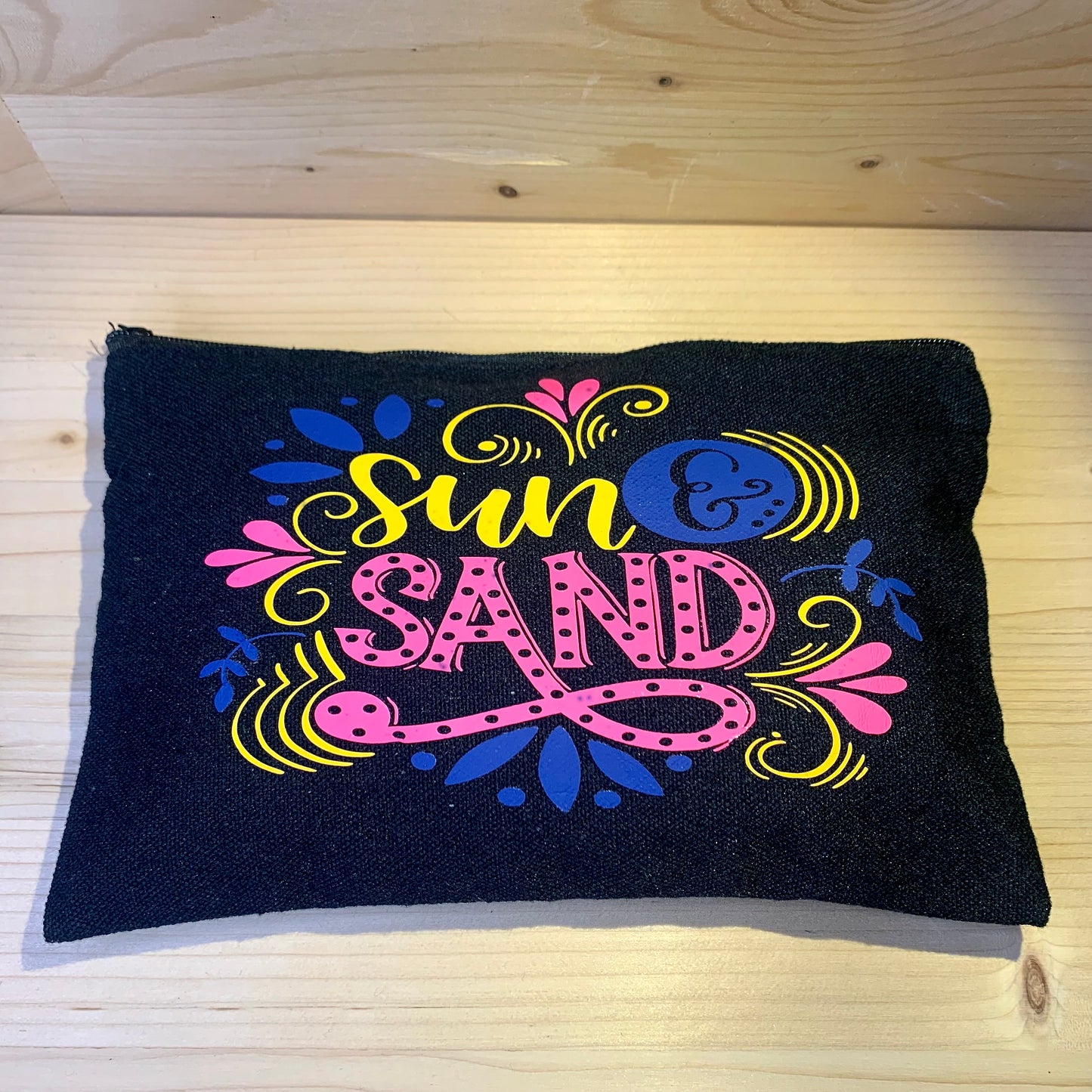 Canvas Makeup Bag - Sun and Sand