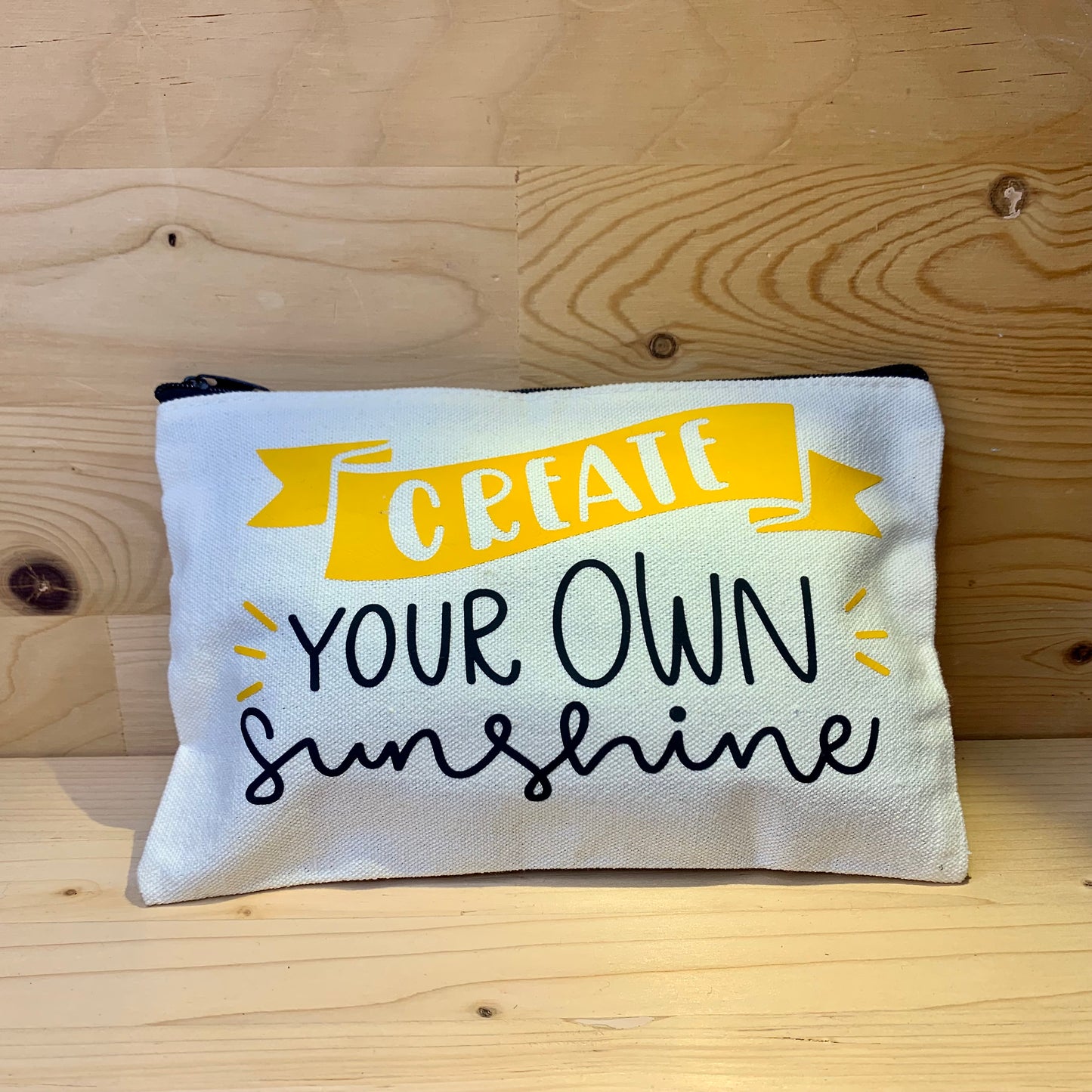 Canvas Makeup Bag - Create Your Own Sunshine