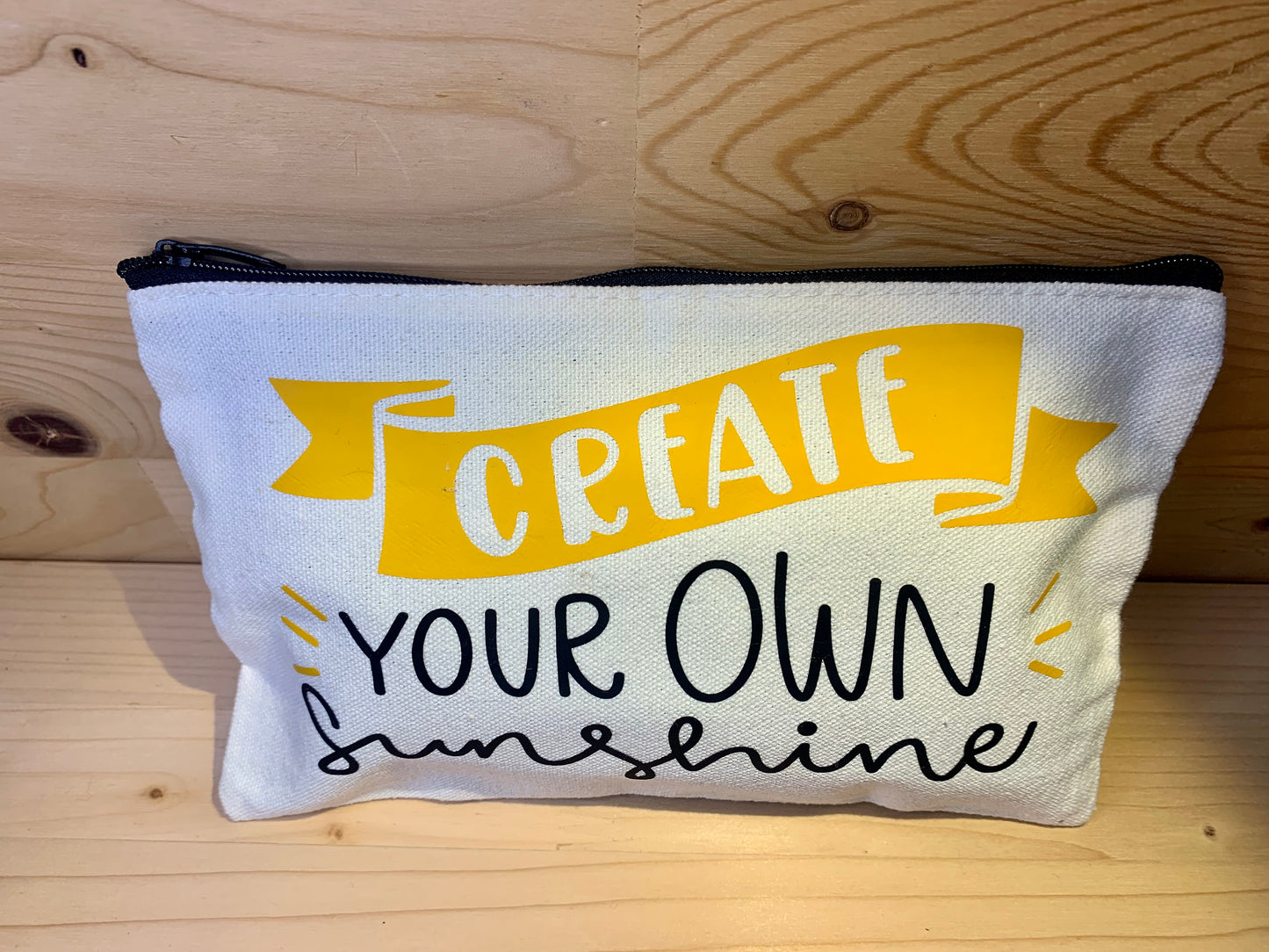 Canvas Makeup Bag - Create Your Own Sunshine