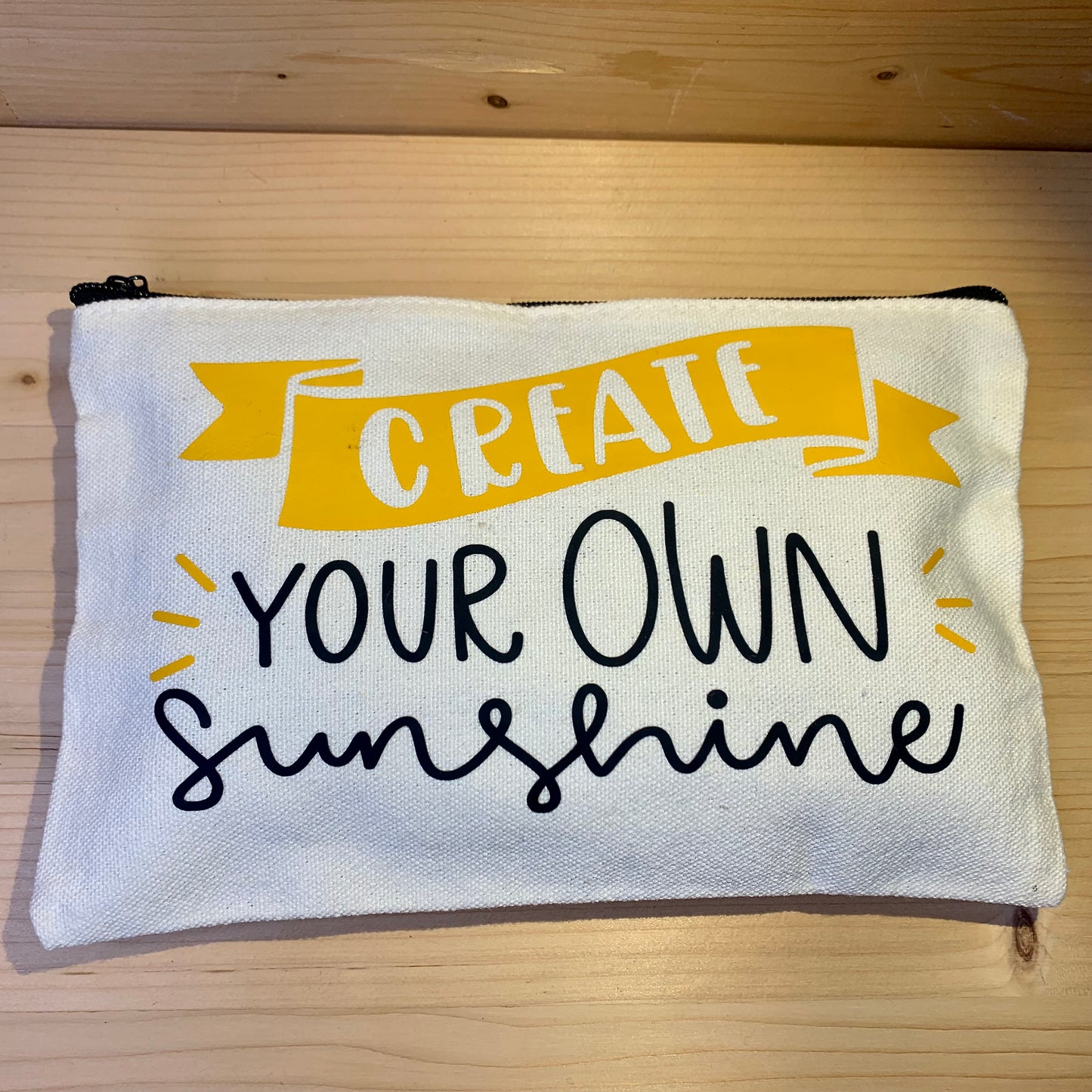 Canvas Makeup Bag - Create Your Own Sunshine