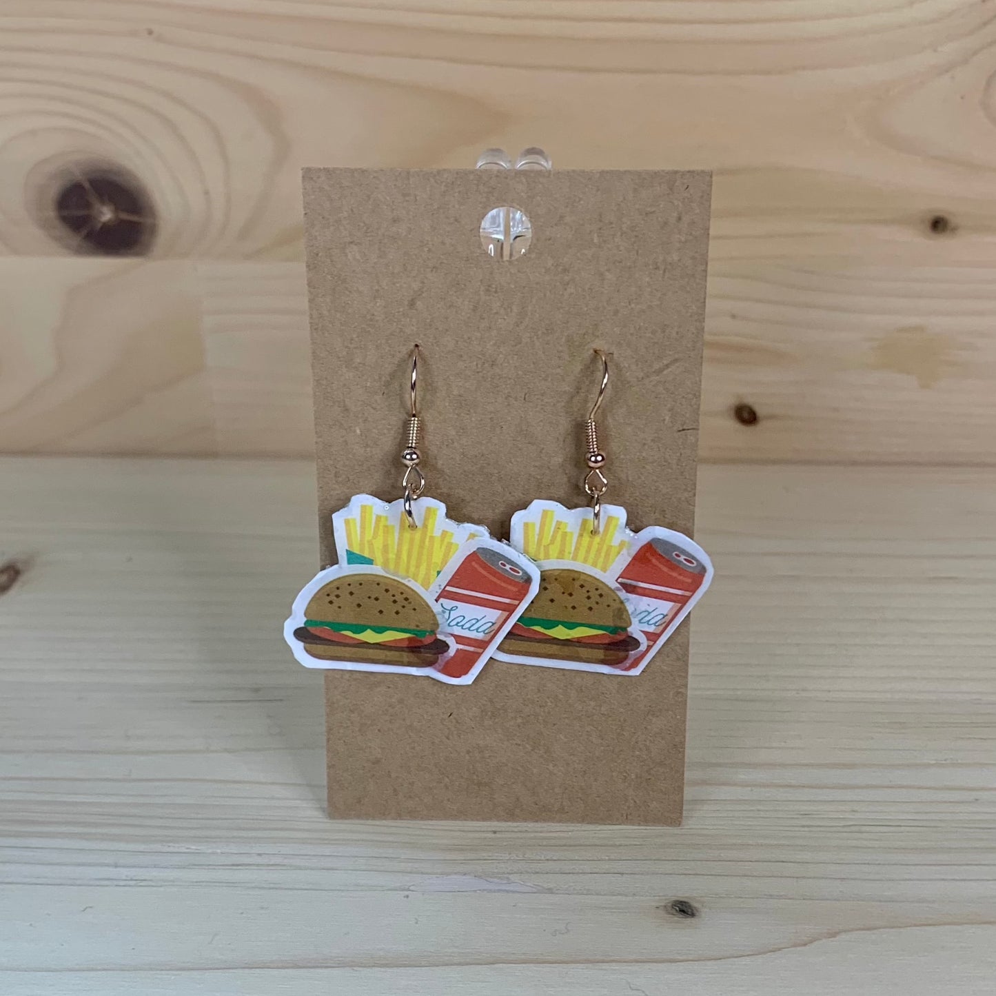 Burger and Fries Combo Earrings