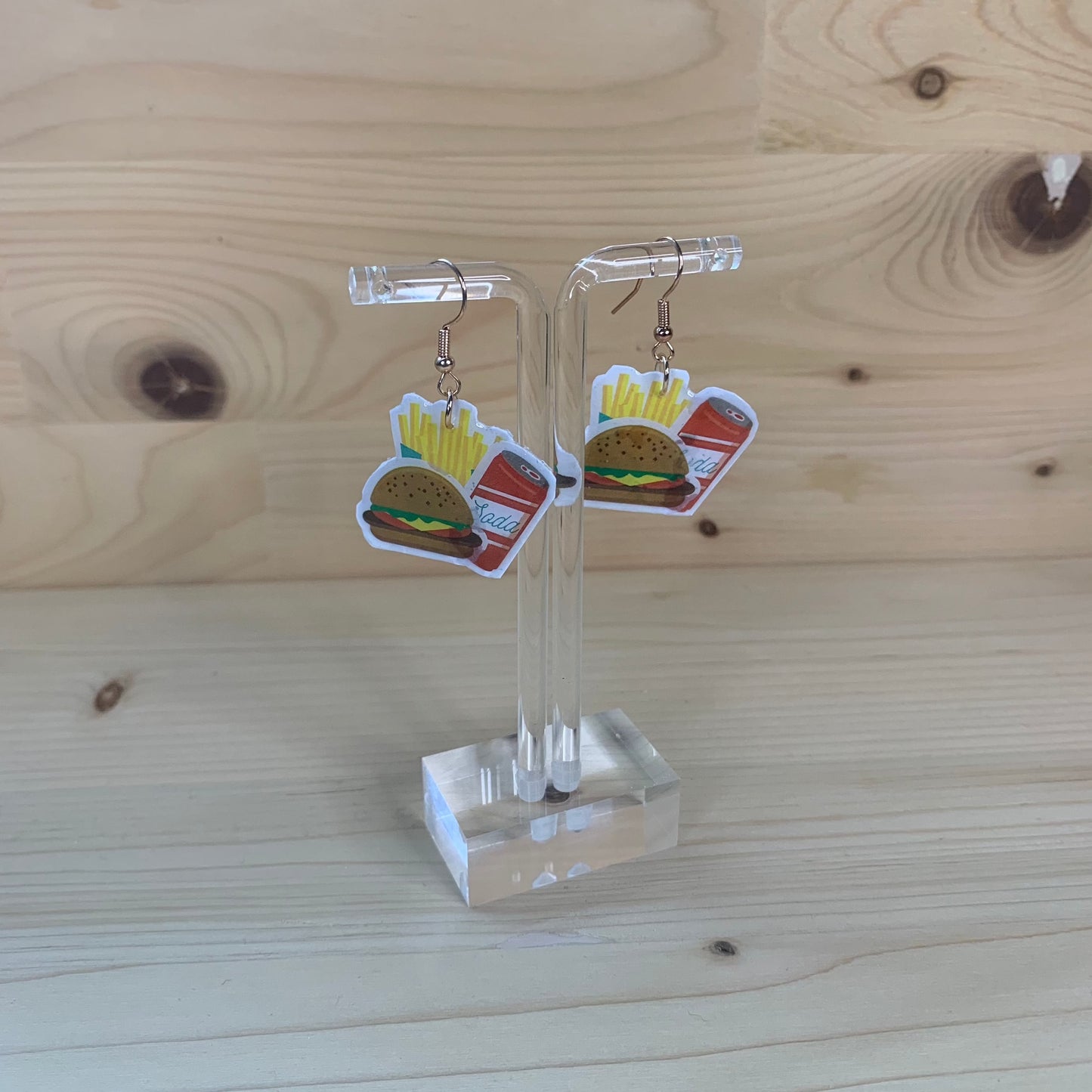 Burger and Fries Combo Earrings