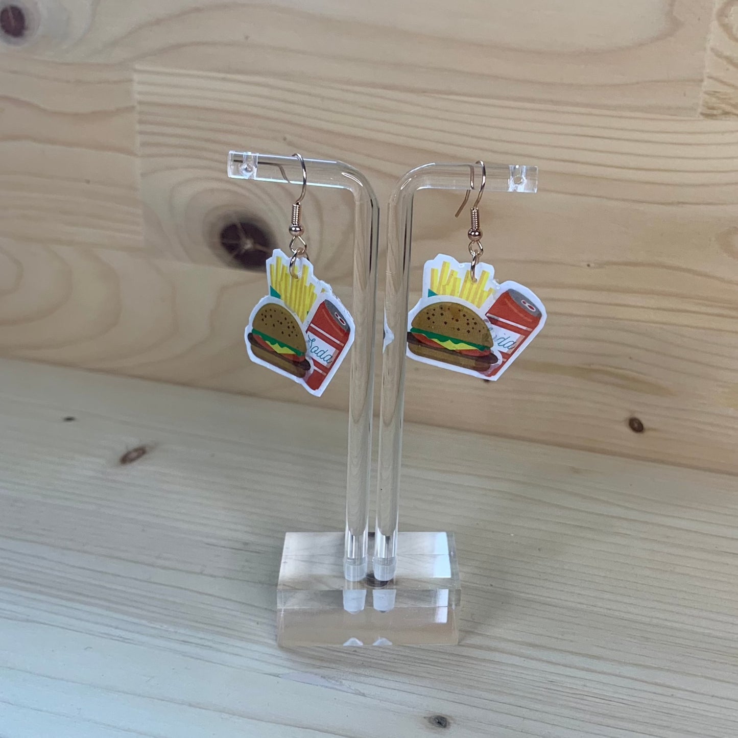 Burger and Fries Combo Earrings