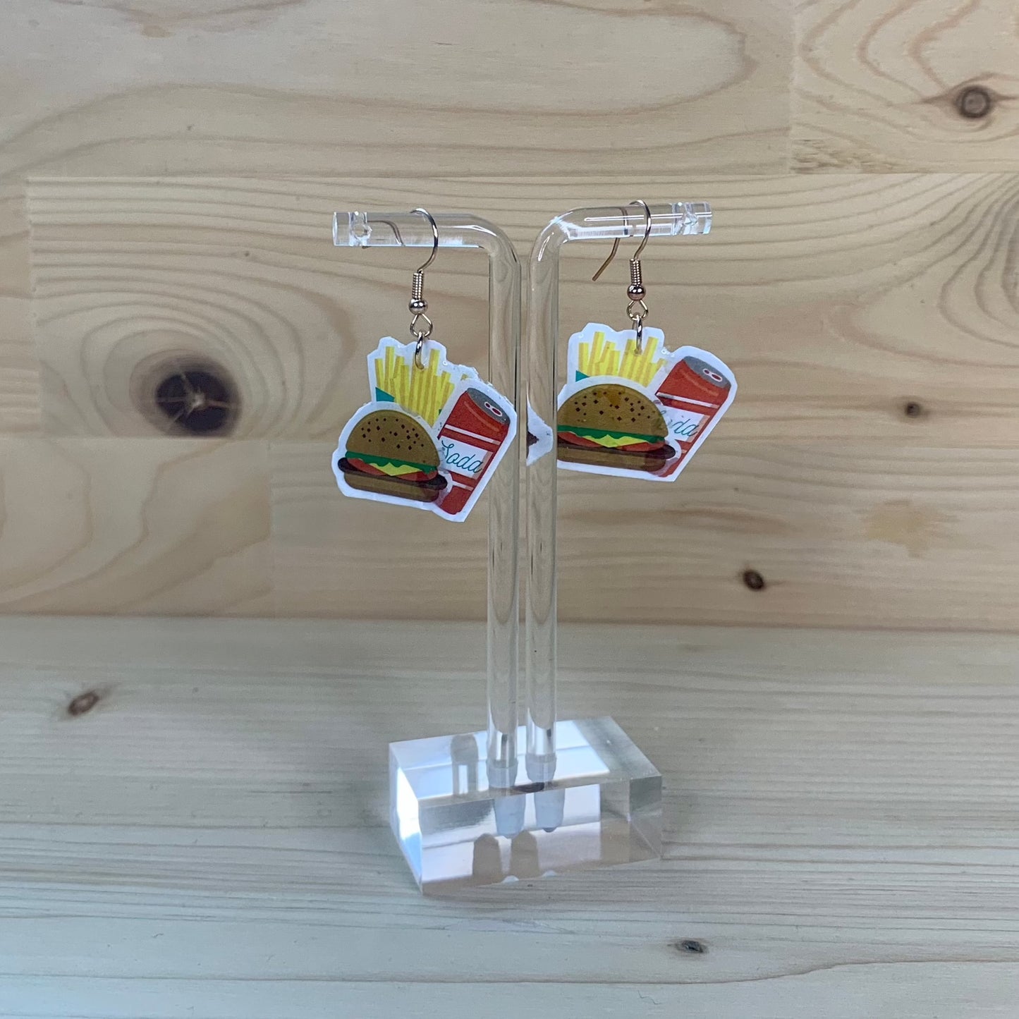 Burger and Fries Combo Earrings